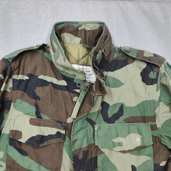 Rothco Ultra Force Extra Small Woodland Camo Junior GI Boys Field Jacket Coat - Picture 3 of 11